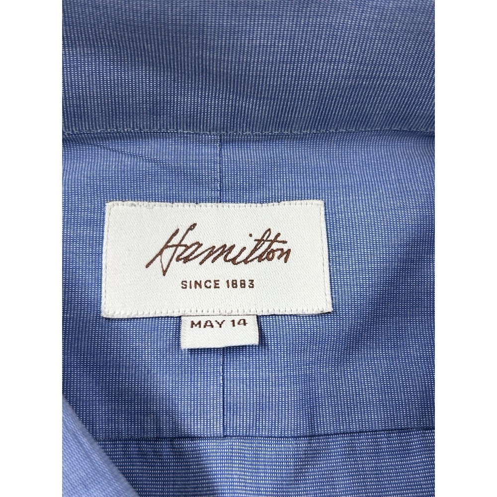 Hamilton Mens Dress Shirt Blue